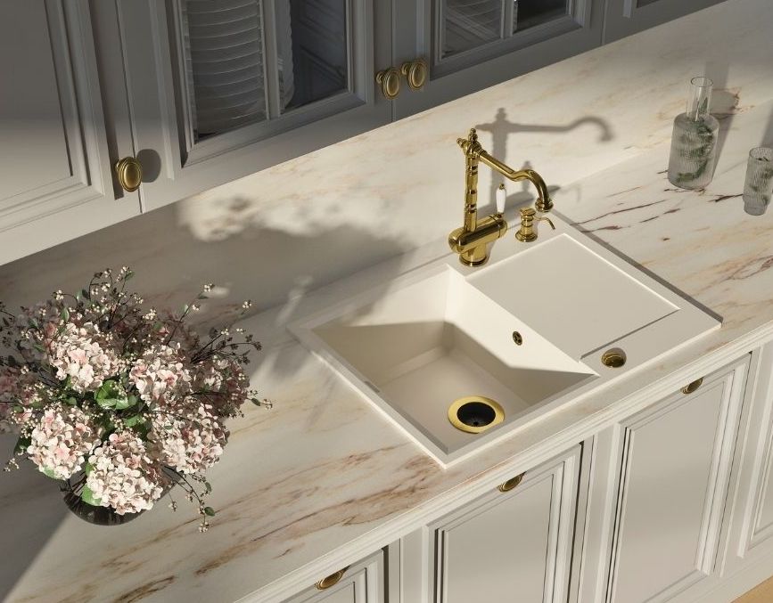 OMOIKIRI Сменная горловина NA-02 G для измельчителя Nagare Slim (золото)